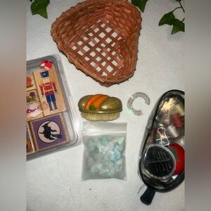 Vintage Wooden Stamps and Craft Supplies